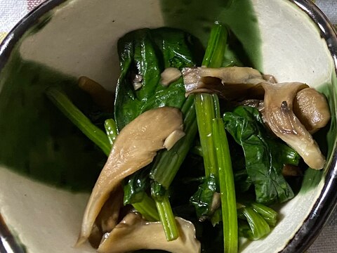 ほうれん草と舞茸の煮浸し